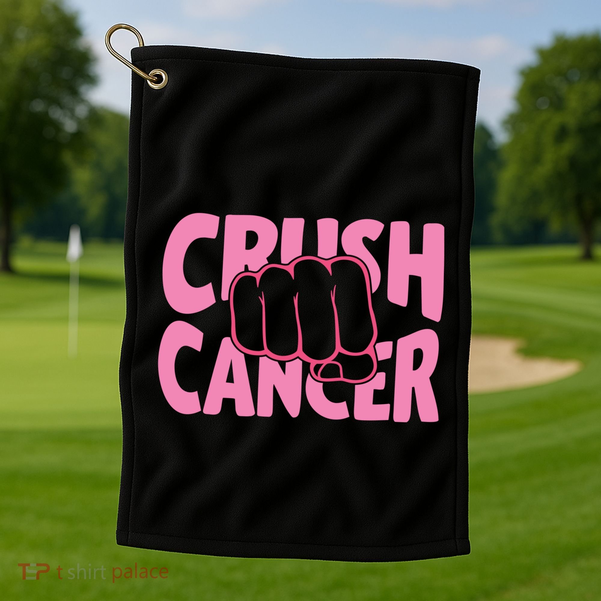 Crush Cancer Golf Towel