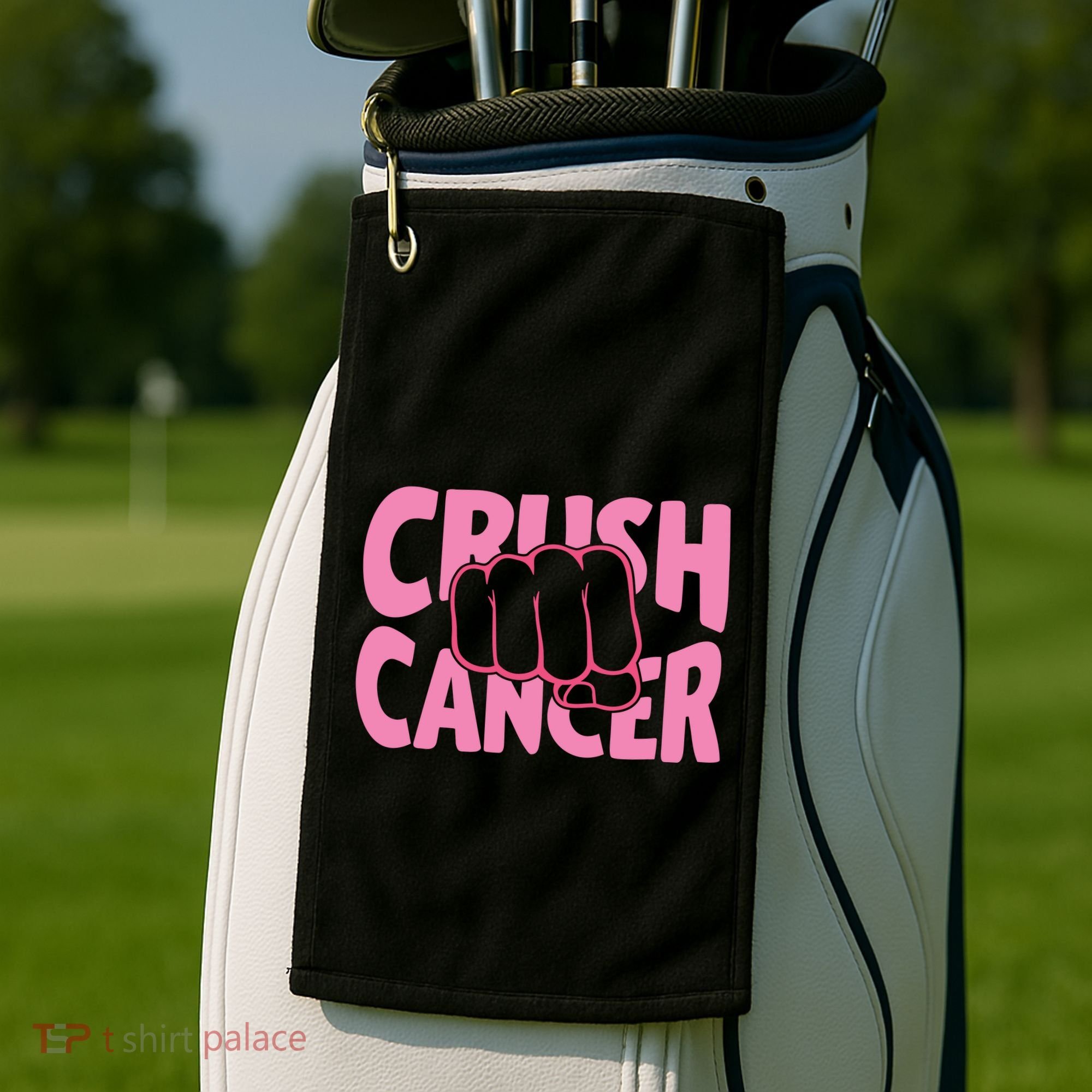 Crush Cancer Golf Towel