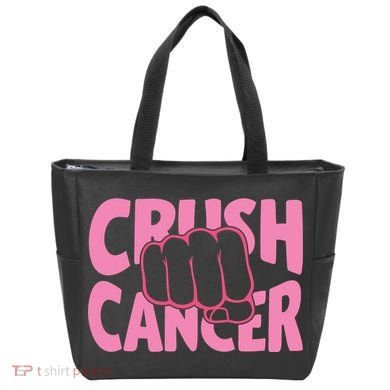 Crush Cancer Tote Bag