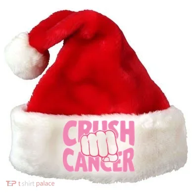 Crush Cancer Santa Hat