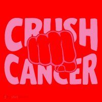 Crush Cancer Santa Hat thumb 1