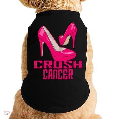 Crush Cancer With Pink Heels Doggie Tank