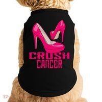Crush Cancer With Pink Heels Doggie Tank thumb 0