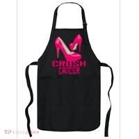 Crush Cancer With Pink Heels Apron thumb 0