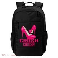 Crush Cancer With Pink Heels Backpack thumb 0