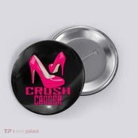 Crush Cancer With Pink Heels Button thumb 0