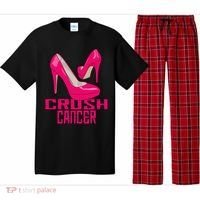 Crush Cancer With Pink Heels Pajama Set thumb 0