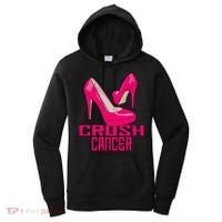 Crush Cancer With Pink Heels Women's Hoodie thumb 0
