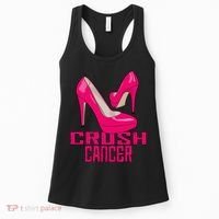 Crush Cancer With Pink Heels Women's Tank Top thumb 0