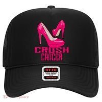 Crush Cancer With Pink Heels Hat thumb 0