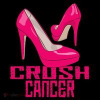 Crush Cancer With Pink Heels Toddler Hoodie thumb 2
