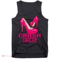 Crush Cancer With Pink Heels Tank Top thumb 0