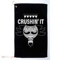 Crushin' It Funny Nutcrackers Christmas Golf Towel thumb 0
