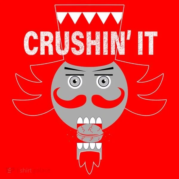 Crushin' It Funny Nutcrackers Christmas Doggie Tank