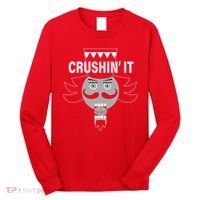 Crushin' It Funny Nutcrackers Christmas Long Sleeve Shirt thumb 0