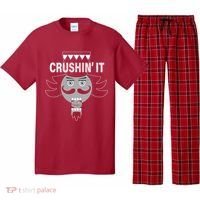 Crushin' It Funny Nutcrackers Christmas Pajama Set thumb 0