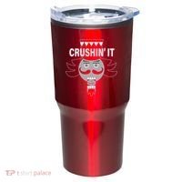 Crushin' It Funny Nutcrackers Christmas Tumbler thumb 0