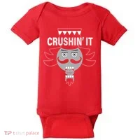 Crushin' It Funny Nutcrackers Christmas Baby Bodysuit thumb 0