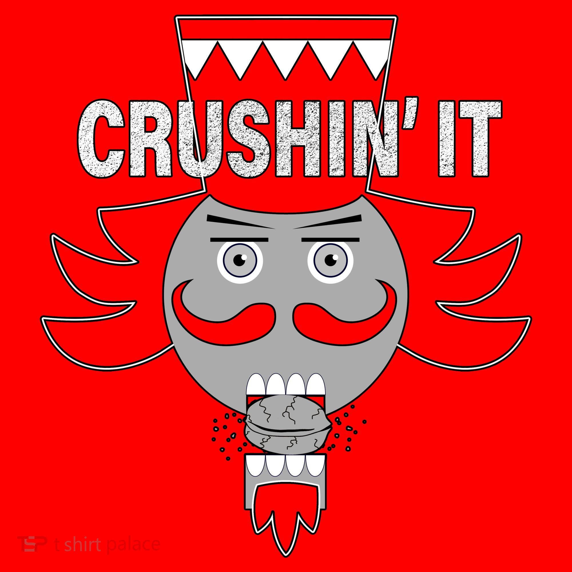 Crushin' It Funny Nutcrackers Christmas Santa Hat