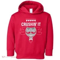 Crushin' It Funny Nutcrackers Christmas Toddler Hoodie thumb 0