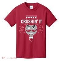 Crushin' It Funny Nutcrackers Christmas Kids T-Shirt thumb 0