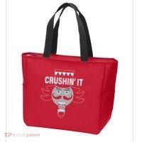 Crushin' It Funny Nutcrackers Christmas Tote Bag thumb 3