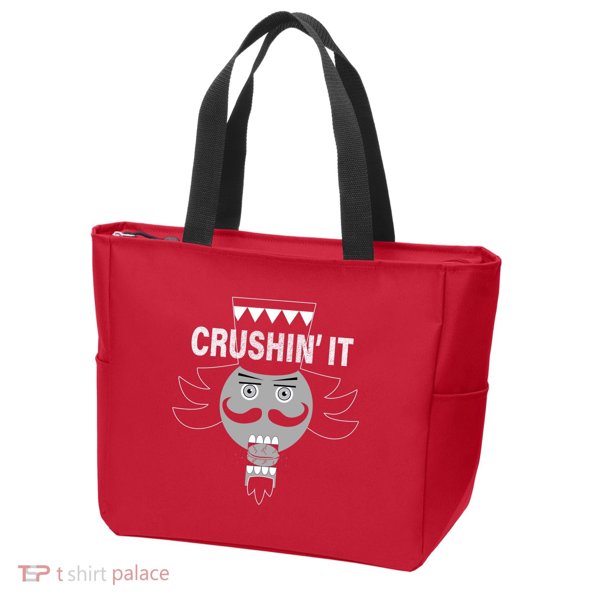Crushin' It Funny Nutcrackers Christmas Tote Bag