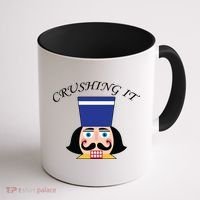Crushing It! Nutcracker Christmas Coffee Mug thumb 1