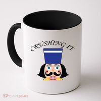 Crushing It! Nutcracker Christmas Coffee Mug thumb 0