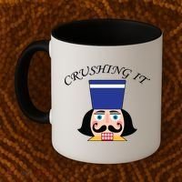 Crushing It! Nutcracker Christmas Coffee Mug thumb 2