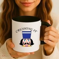 Crushing It! Nutcracker Christmas Coffee Mug thumb 3