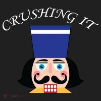 Crushing It! Nutcracker Christmas Golf Towel thumb 3
