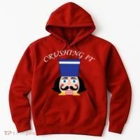 Crushing It! Nutcracker Christmas Hoodie thumb 0