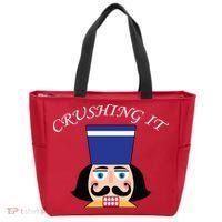 Crushing It! Nutcracker Christmas Tote Bag thumb 0