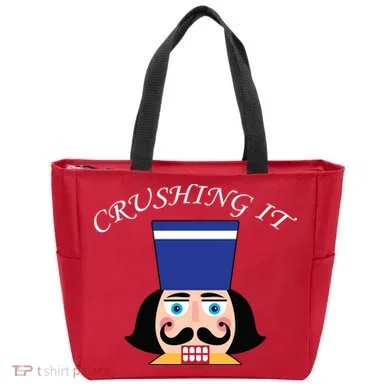 Crushing It! Nutcracker Christmas Tote Bag
