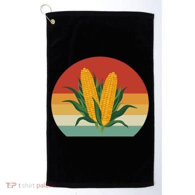 Corn Retro Vintage 70s 80s Style Gift Golf Towel