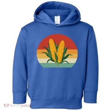 Corn Retro Vintage 70s 80s Style Gift Toddler Hoodie