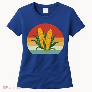 Corn Retro Vintage 70s 80s Style Gift Women's T-Shirt