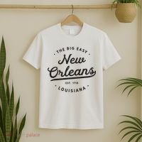 Classic Retro Vintage New Orleans Louisiana Casual Big Easy T-Shirt thumb 2