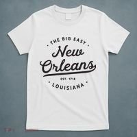Classic Retro Vintage New Orleans Louisiana Casual Big Easy T-Shirt thumb 5