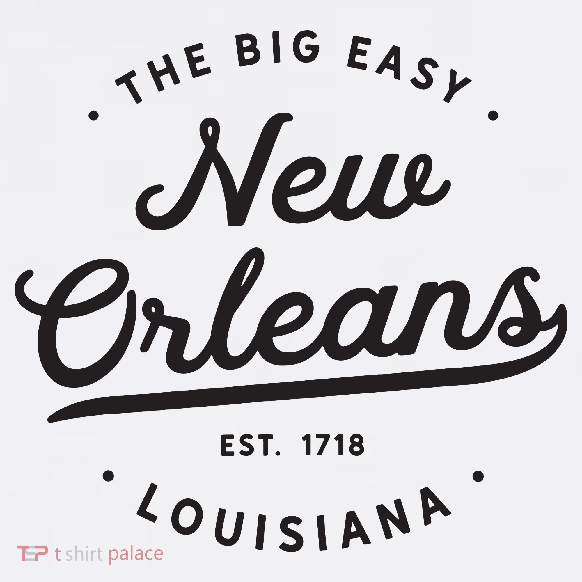 Classic Retro Vintage New Orleans Louisiana Casual Big Easy T-Shirt
