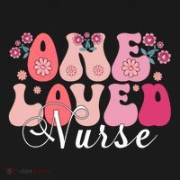 Cute Retro Valentine One Loved Nurse Coaster thumb 2