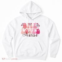Cute Retro Valentine One Loved Nurse Hoodie thumb 0