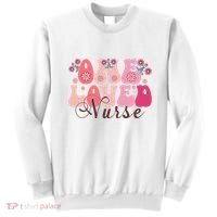 Cute Retro Valentine One Loved Nurse Sweatshirt thumb 0