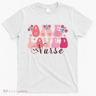 Cute Retro Valentine One Loved Nurse T-Shirt