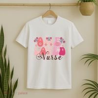 Cute Retro Valentine One Loved Nurse T-Shirt thumb 2