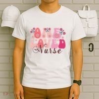 Cute Retro Valentine One Loved Nurse T-Shirt thumb 6