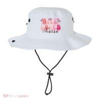 Cute Retro Valentine One Loved Nurse Bucket Hat thumb 0