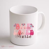 Cute Retro Valentine One Loved Nurse Coffee Mug thumb 1