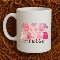Cute Retro Valentine One Loved Nurse Coffee Mug thumb 2